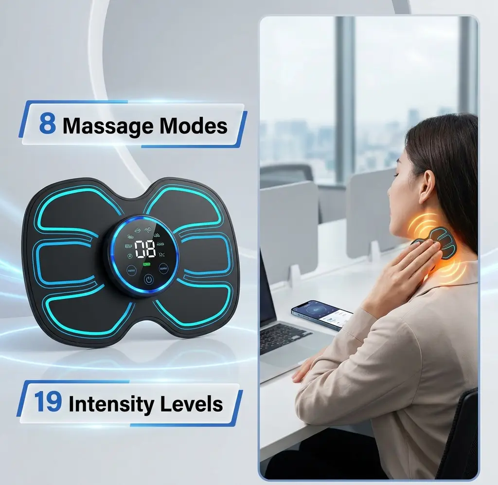 Mini EMS Body Massager Double pad