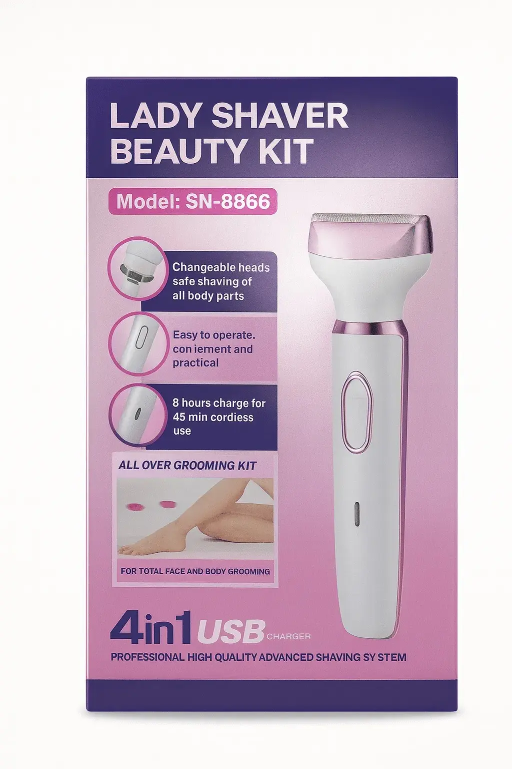 Lady Shaver 4 in 1 Beauty Kit – Smart Grooming