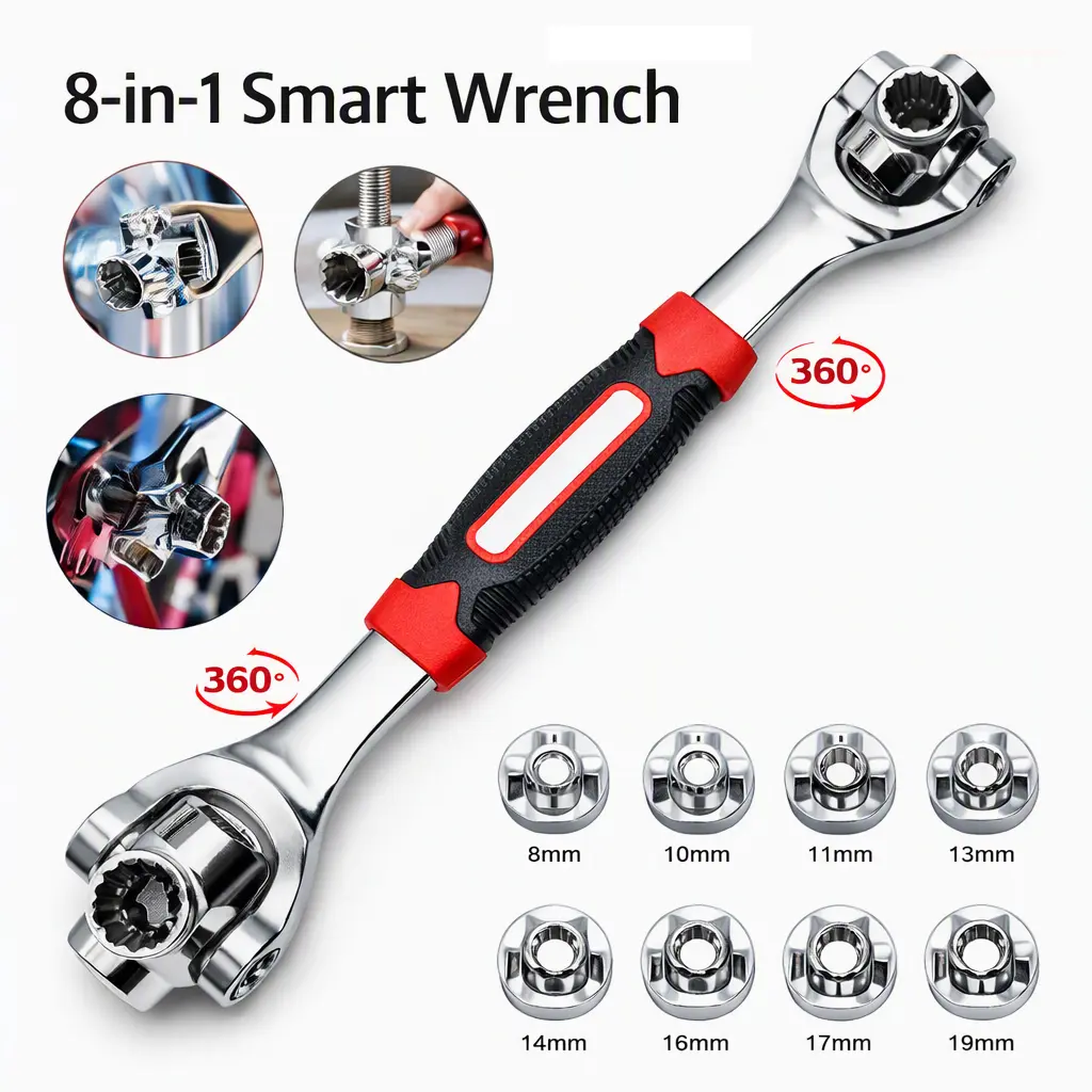 ৮ ইন ১ মাল্টি‑ফাংশনাল স্মার্ট রেঞ্জ (Smart Wrench)