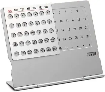 অ্যালুমিনিয়াম ডেস্ক ক্যালেন্ডার – Premium Office Accessory