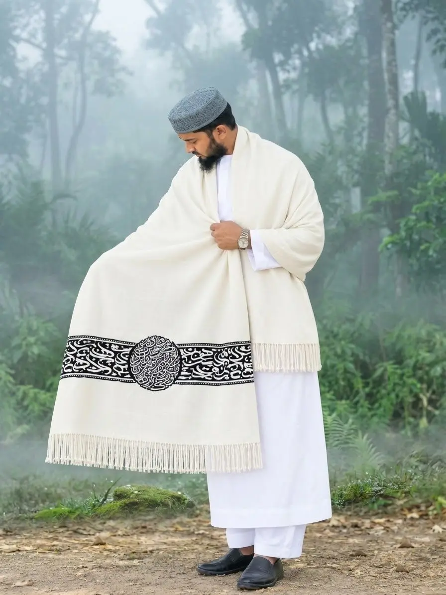 VIP চায়না ক্যালিগ্রাফি শাল/চাদর (চায়না ব্রাশ কাপড়)